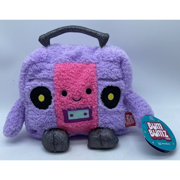 Bumbumz By Russ Retro Britney Cassette Plush Purple Pink  7 inch Stuffed Music - Picture 12 of 12